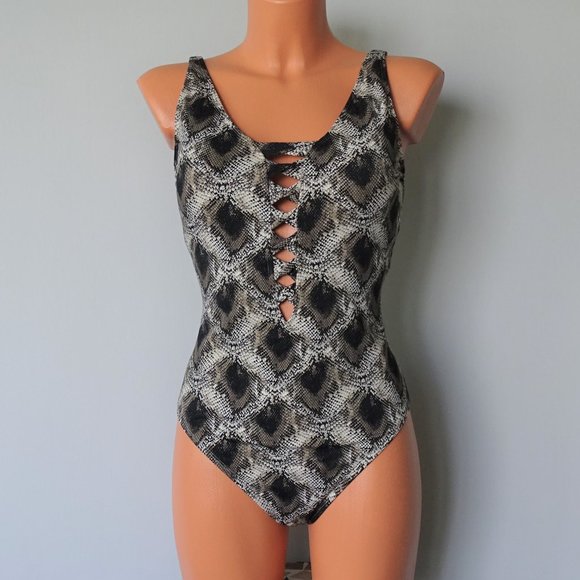 Bleu Rod Beattie Other - Bleu Rod Beattie 1Piece Python Strappy Swimsuit 12